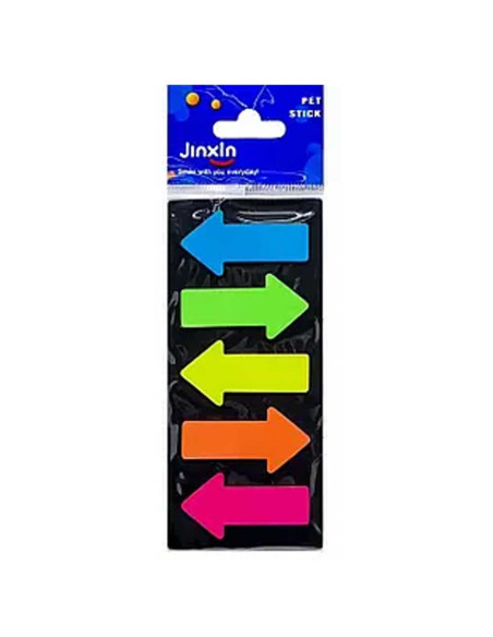 Sticks Notes Flèches GM Transparent Néon - Jinxin