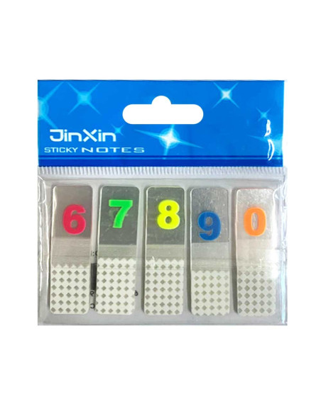 Sticks Notes Chiffres Transparent Néon - Jinxin