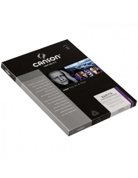 Papier Jet d'Encre Infinity Baryta Photographique Satiné Blanc A4 25F, 310gr - Canson