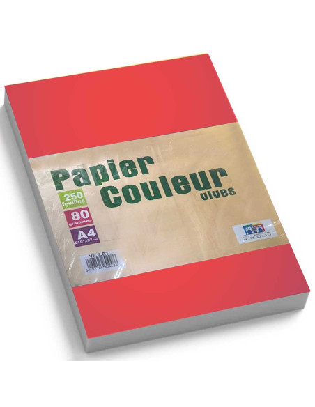 Rame Papier A4 Orange 80Gr, 250F - Ribat