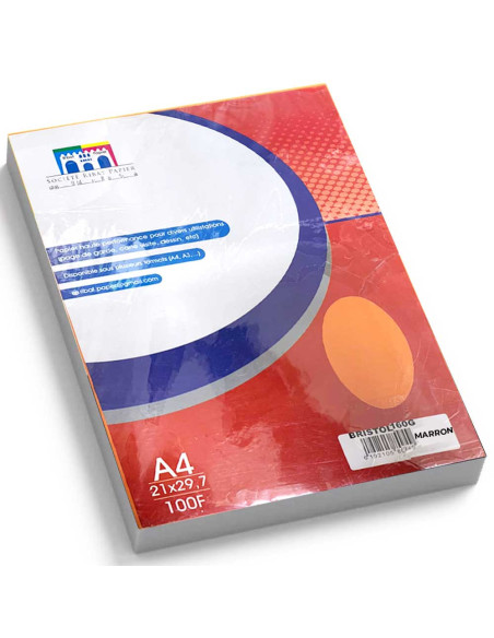 Rame Papier A4 Marron 160Gr, 100F - Ribat