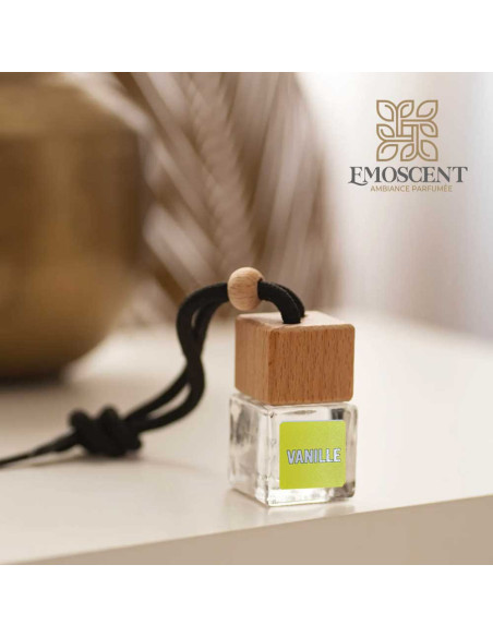 Diffuseur Voiture à Suspendre 7ml, Vanille - Emoscent