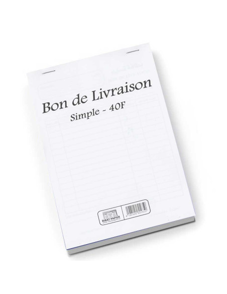 Bon De Livraison Simple 40F - Ribat