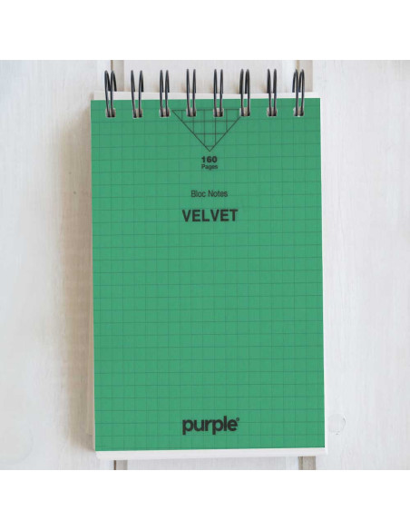 NoteBook Wireo Uni 5x5, A6 - Purple