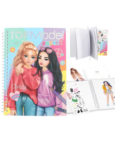 TopModel Pocket Colouring Book - Depesche
