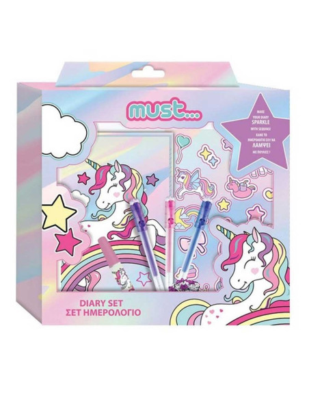 NoteBook Avec Accessoires, Unicorn - Must