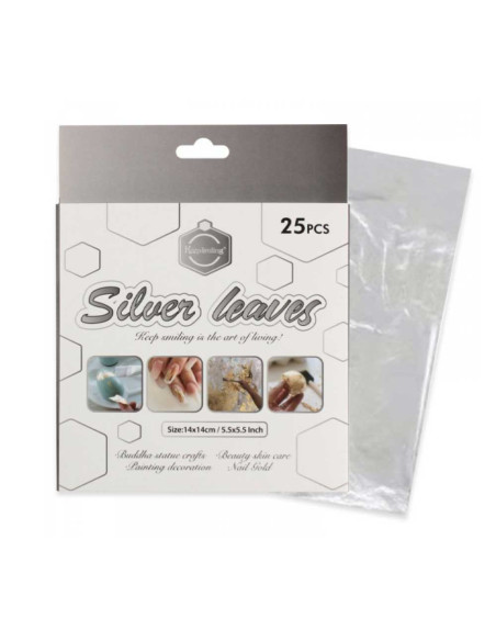 Set de 25 Feuilles d'argent - Keep Smiling