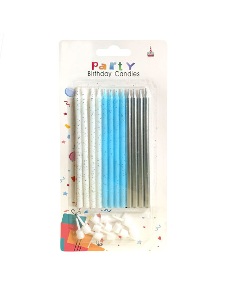 Set De 12 Bougies Anniversaire