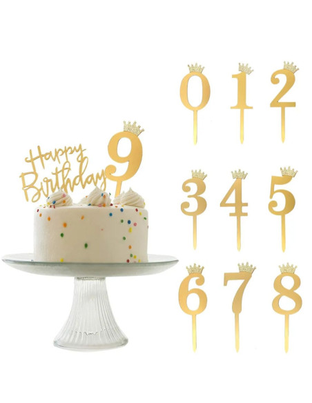 CHIFFRE ANNIVERSAIRE COURONNE 5