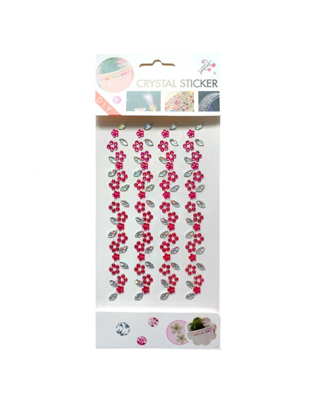 Stickers Autocollants Strass, Fleur