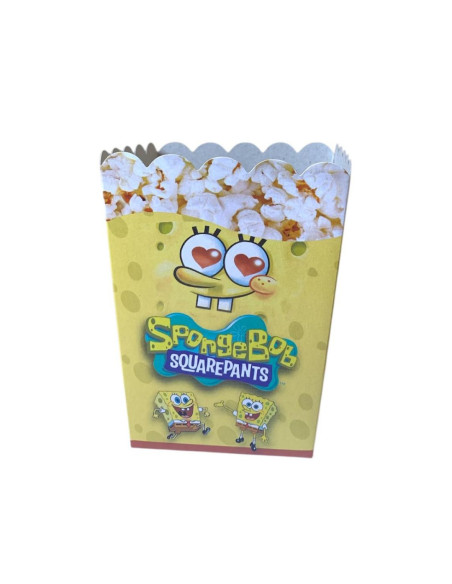 Set De 10 Boites Pop Corn, Sponge Bob