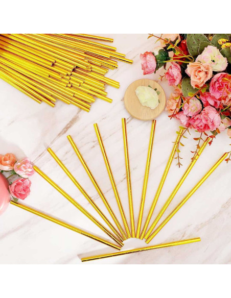 Set de 25 Pailles Anniversaire en Carton Laser