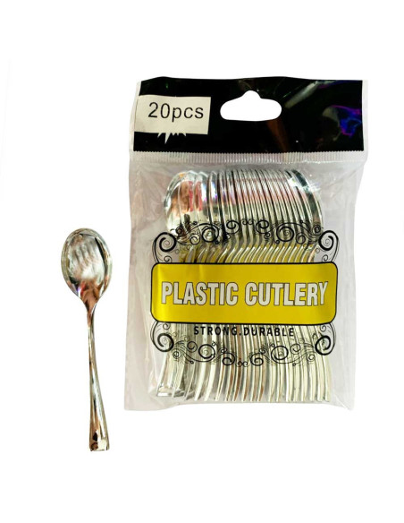 Set de 20 Cuillères Plastique