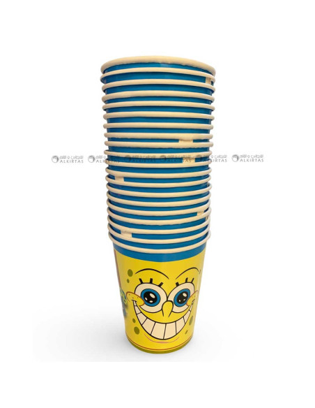 20 Gobelets en Carton, Sponge Bob