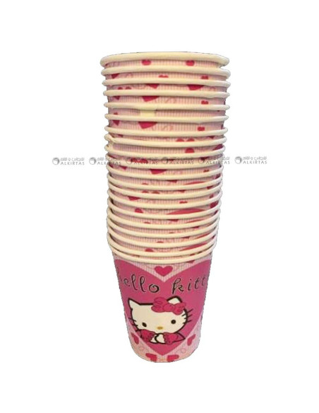 20 Gobelets en Carton, Hello Kitty