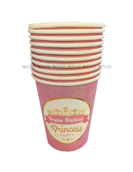 10 Gobelets en Carton, Princess