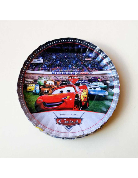 20 Assiettes Plates Pour Anniversaire Pm Thème, Cars