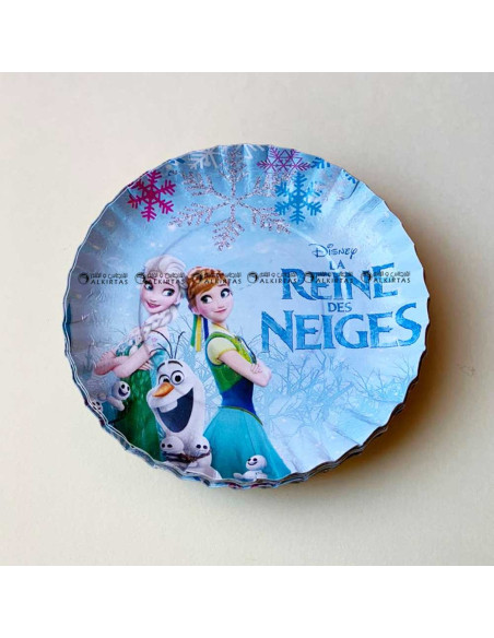 20 Assiettes Plates Pour Anniversaire Pm Thème, La Reine Des Neiges