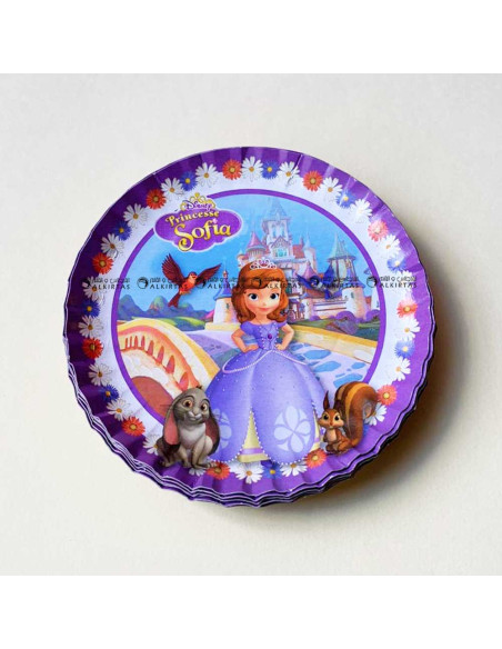 20 Assiettes Plates Pour Anniversaire Pm Thème, Sofia