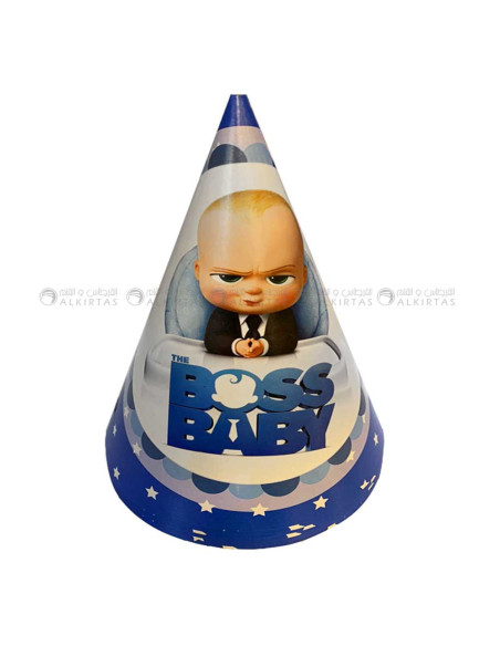 6 Chapeaux en Carton Thème, Boss Baby