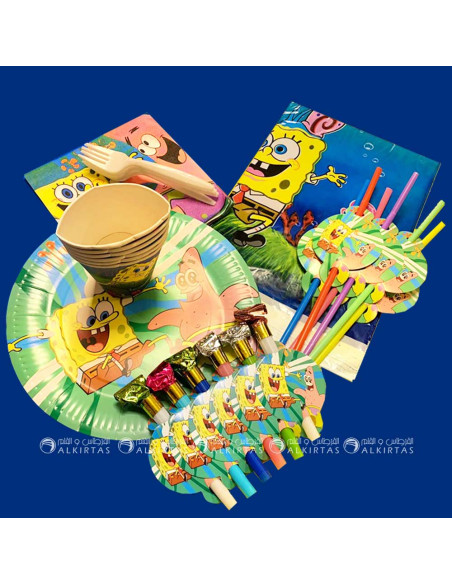 SET ANNIVERSAIRE 6P SPONGE BOB