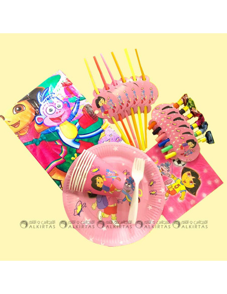 SET ANNIVERSAIRE 6P DORA