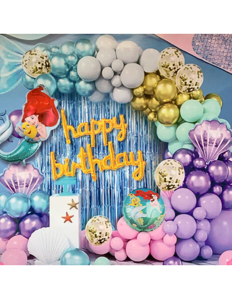 Set De Ballons Gonflables Anniversaire, Sirène