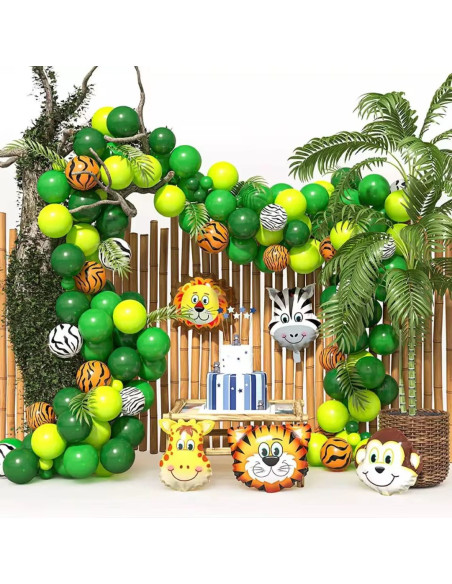 Set de Décoration Anniversaire,  Jungle
