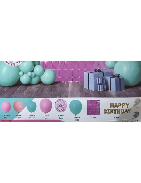Set de 88 Ballons de Décoration Gonflable