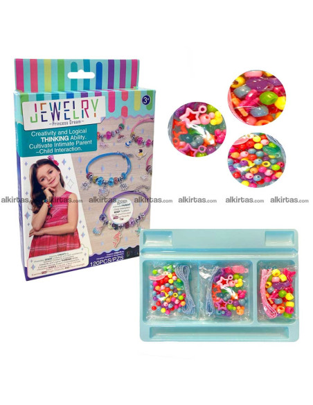 Kit Créatif 120 Perles pour Création de Bijoux - Jewelry Princess Dream