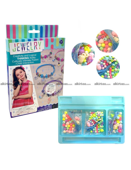 Kit Créatif 120 Perles pour Création de Bijoux - Jewelry Princess Dream