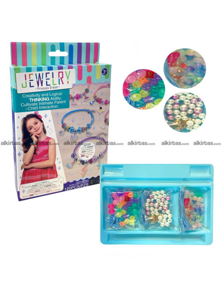 Kit Créatif 120 Perles pour Création de Bijoux - Jewelry Princess Dream