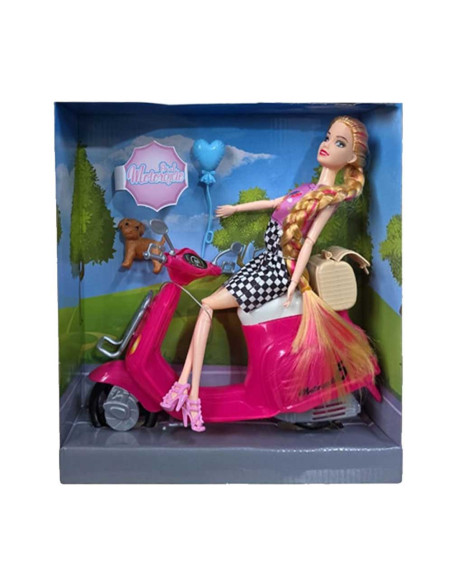 Poupée avec Moto - Girl Motorcycle