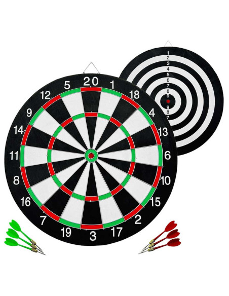 Jeu de Fléchettes Double Face