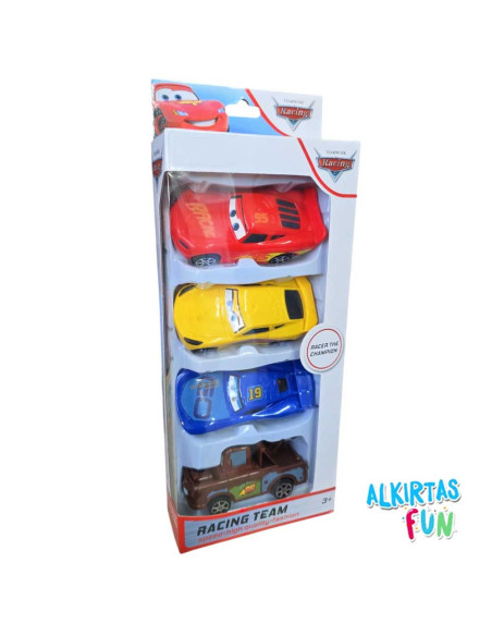 Set de 4 Voitures - Racing Team