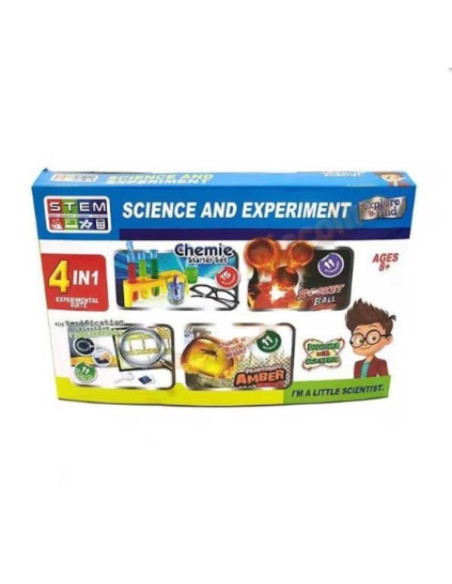 Coffret d'expériences 4 en 1 - Stem
