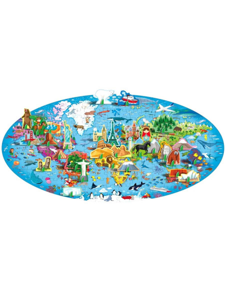 Coffret Puzzle Voyage, Découvre, Explore La Terre - Sassi Voyage, Découvre, Explore La Terre - Sassi
