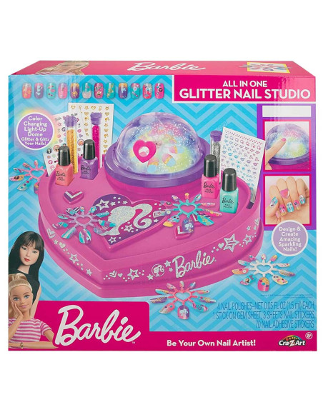 Barbie All in One Glitter Nail Studio, Cra-Z-Art