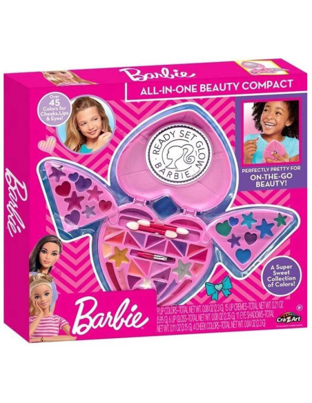 Coffret de Maquillage, Barbie All in One Beauty Compact - Cra-Z-Art