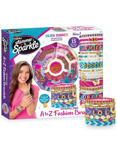 kit Création Bracelets Sparkling A to Z Fashion Bracelets - Shimmer 'n Sparkle