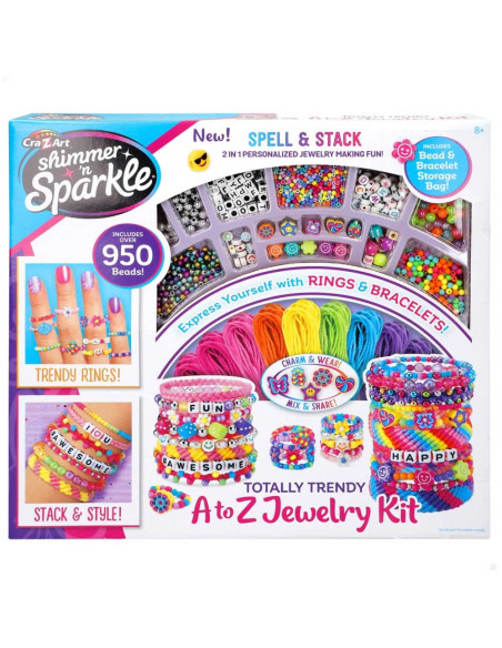 kit Création Bracelets Totally Trendy A to Z Jewelry - Shimmer 'n Sparkle