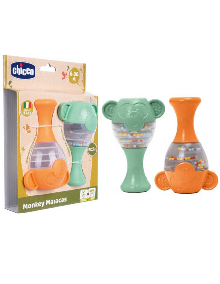 Maracas Singes Eco+ Chicco