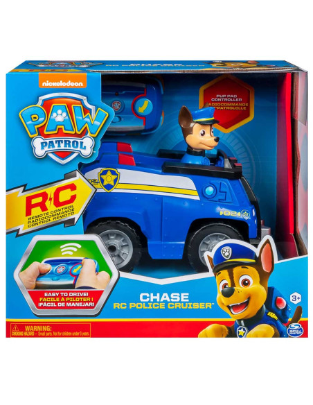 Véhicule Télécommandée + Figurine RC Chase Paw Patrol - Spin Master