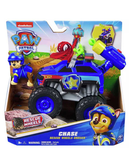 Véhicule Télécommandée + Figurine Rescue Wheels Chase Paw Patrol - Spin Master