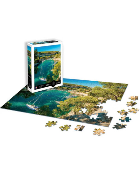 Puzzle 1000 pcs Les Calanques de Cassis : Côte d'Azur - Calypto By Sentosphère