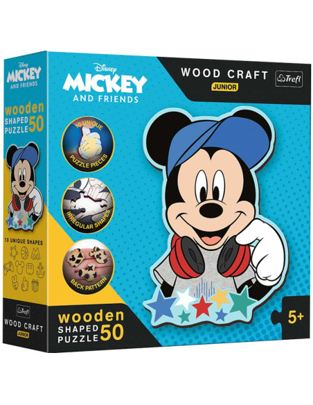 Puzzle en Bois Origin 50 pcs Disney, Mickey and Friends - Trefl