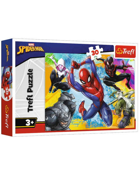 Puzzle Marvel 30 pcs, Spider-Man - Trefl