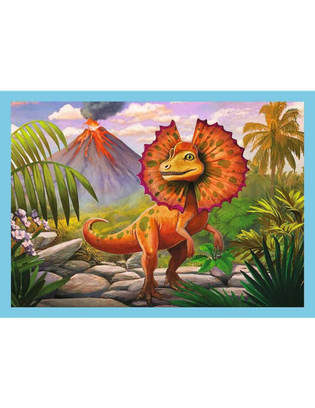 Puzzle 4en1 Dinosaurs - Trefl