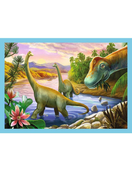 Puzzle 4en1 Dinosaurs - Trefl