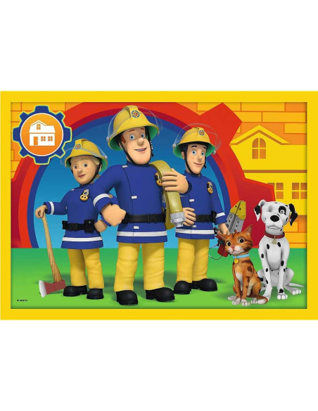 Puzzle 4en1 Fireman Sam - Trefl